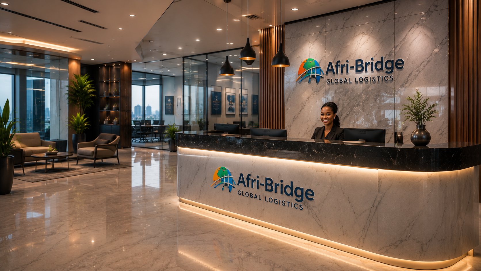 Afri-Bridge logistics operations specialist at the Sandton headquarters command center